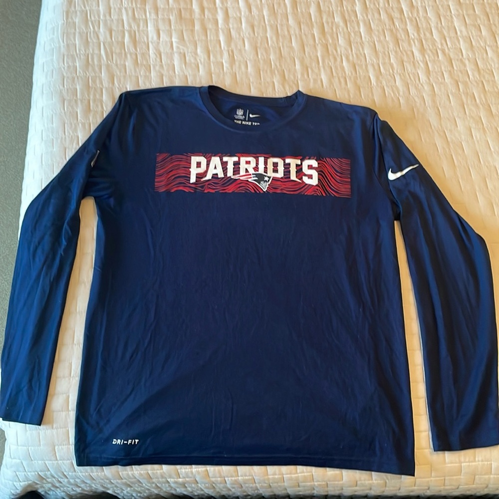 New England Patriots Nike Dri-Fit Long Sleeve Shirt